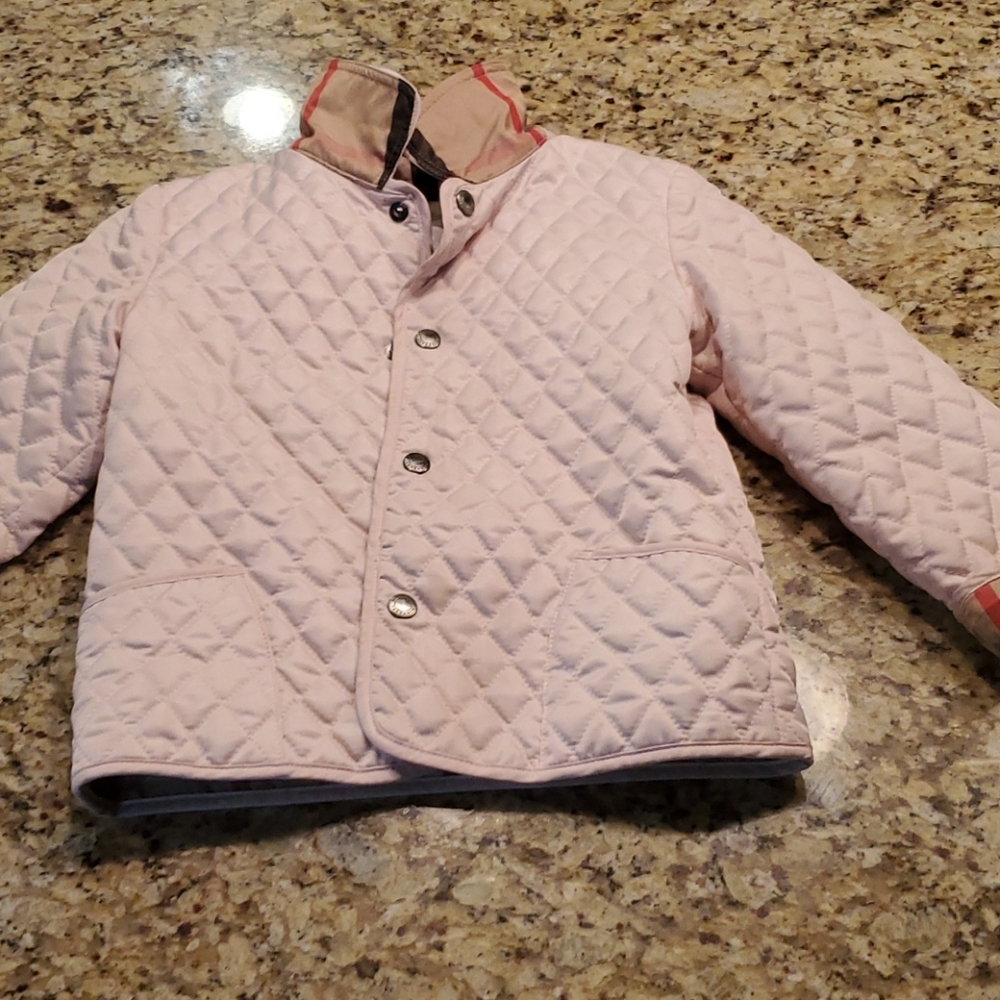 Pink Burberry Kids coat